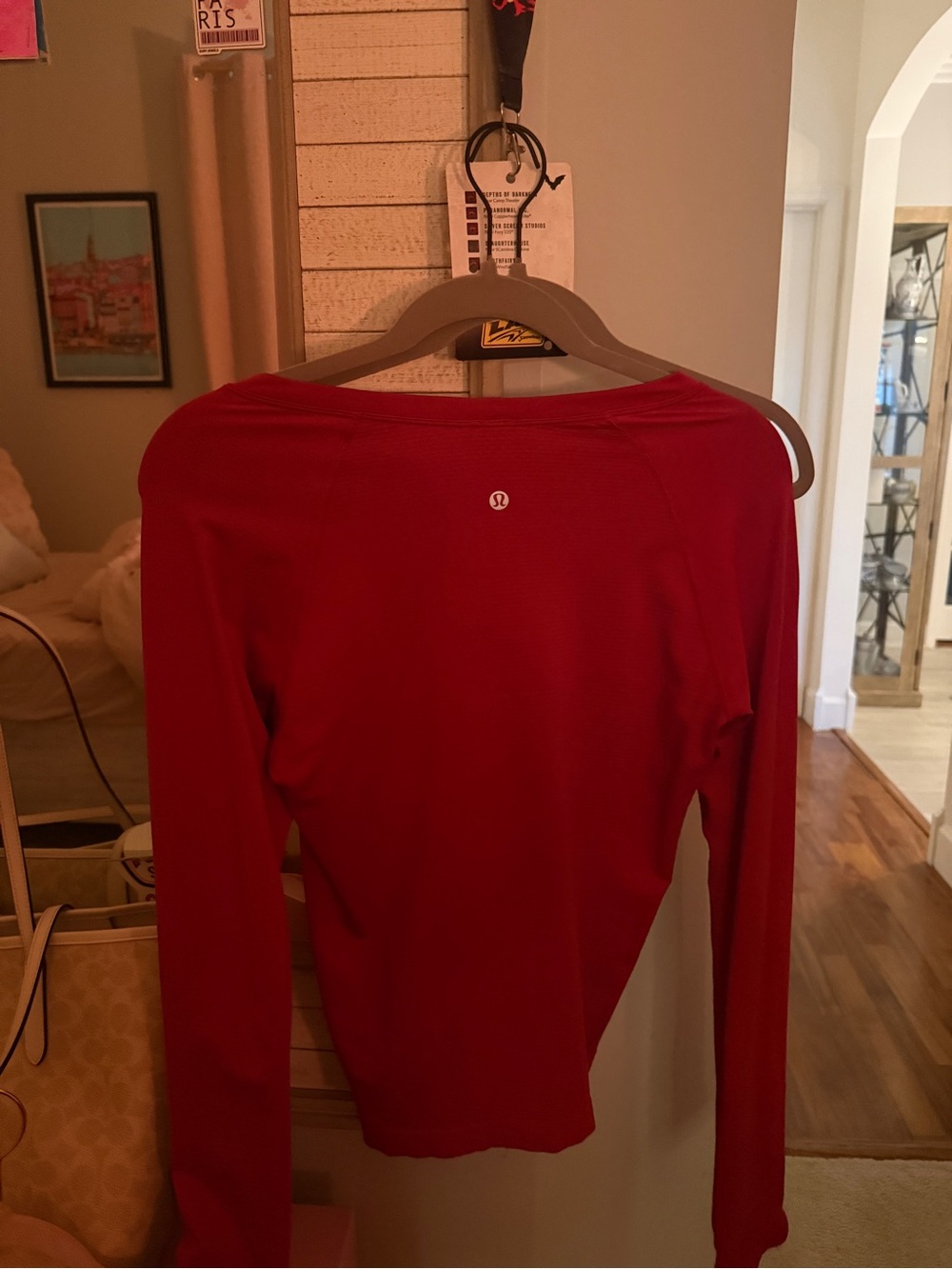 lululemon swiftly tech Long Sleeve Top in Red